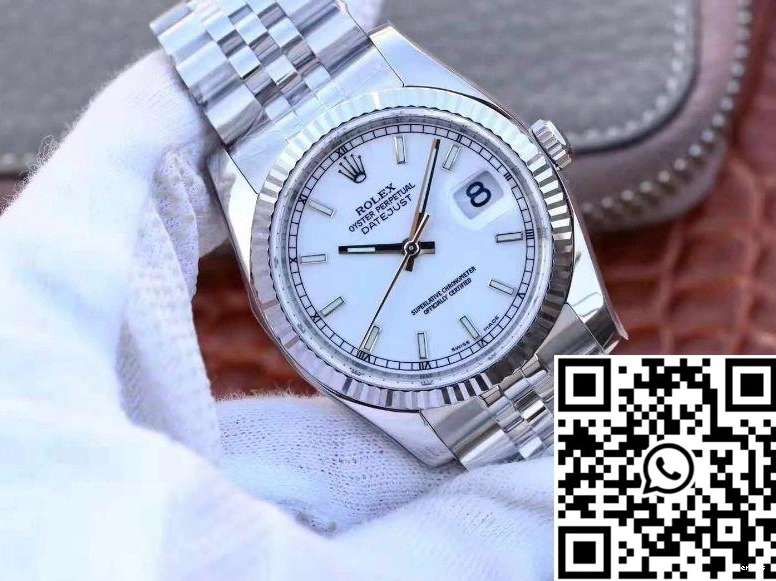 AR White 116234 Comfortable 36mm 632 Rolex Enamel Datejust Dial Factory 0714